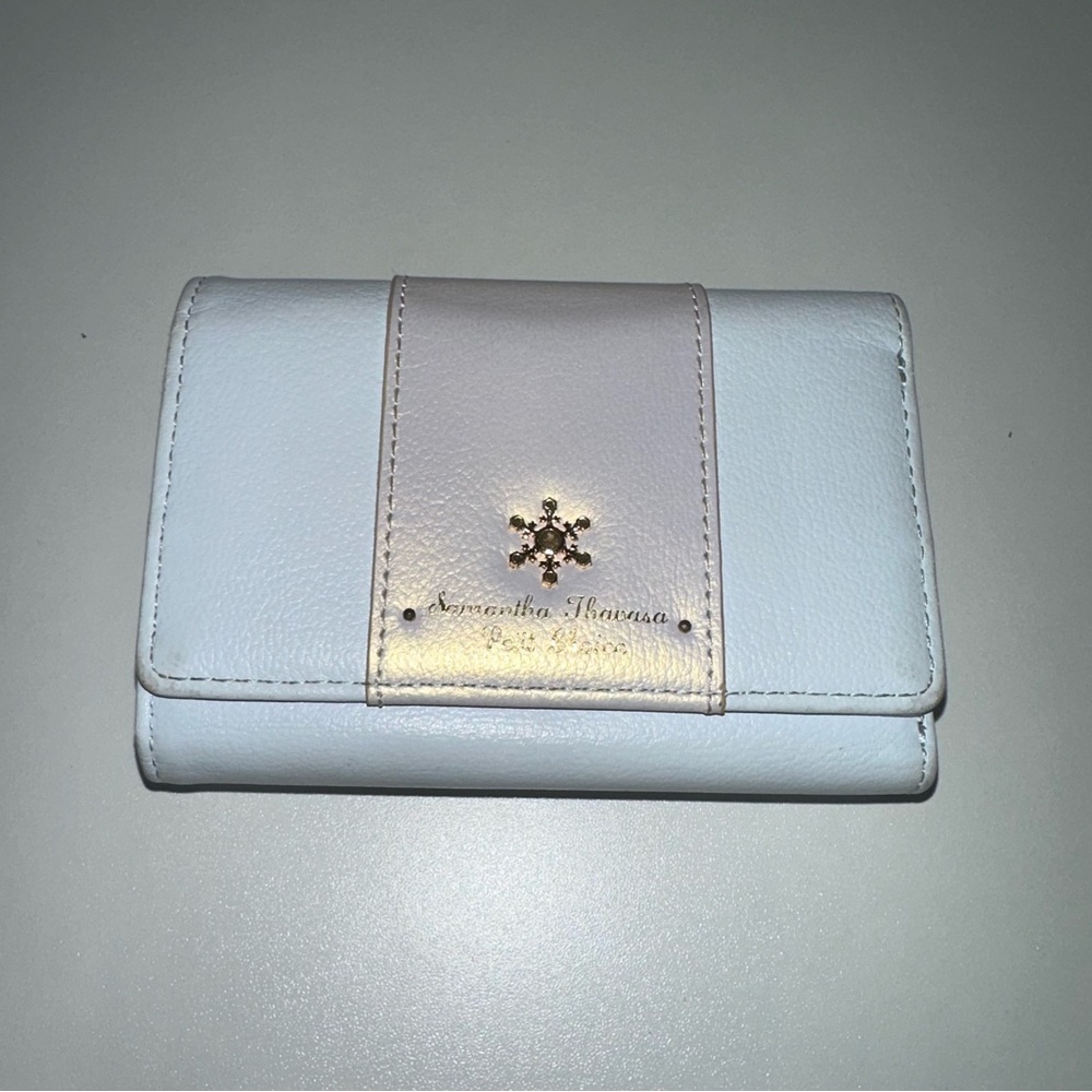 Samantha Thavasa Light Blue and Pink Wallet